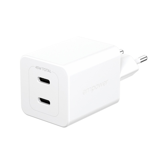 [198251] PanzerGlass empower 45W Charger 2x USB-C White