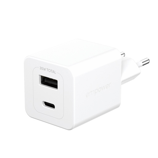 [198328] PanzerGlass empower 35W Charger USB-C + USB-A White