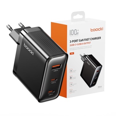 [211733] Baseus PicoGo AE21 Charger 2C+A 100W Black + Type-C 1.5m Black