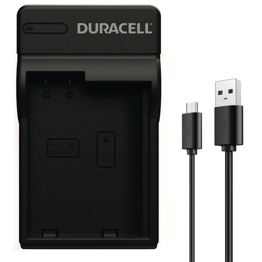 [468953] Duracell Charger with USB Cable for DRNEL15/EN-EL15