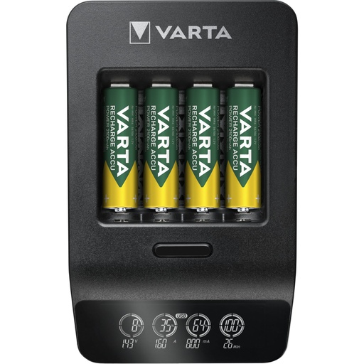 [529993] Varta LCD Smart Charger+ incl. 4 Batteries 2100 mAh AA