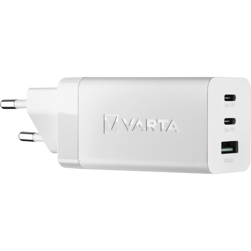 [766089] Varta High Speed Charger 65W GaN 2x USB C + USB A      Type 57956