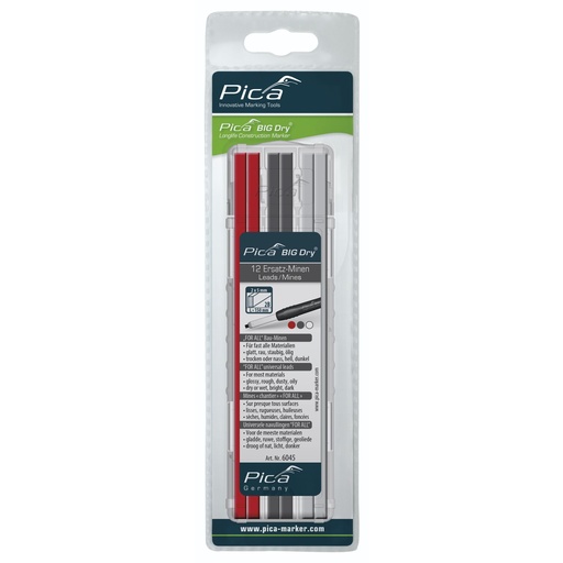[740182] Pica BIG DRY Refills FOR ALL Red/Graphite/White - SB