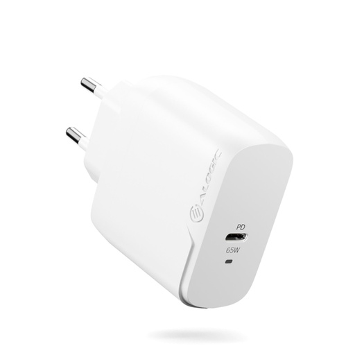 [873280] Alogic Rapid Power 65W USB-C PD Fast GaN Charger +USB-C Cable 2m