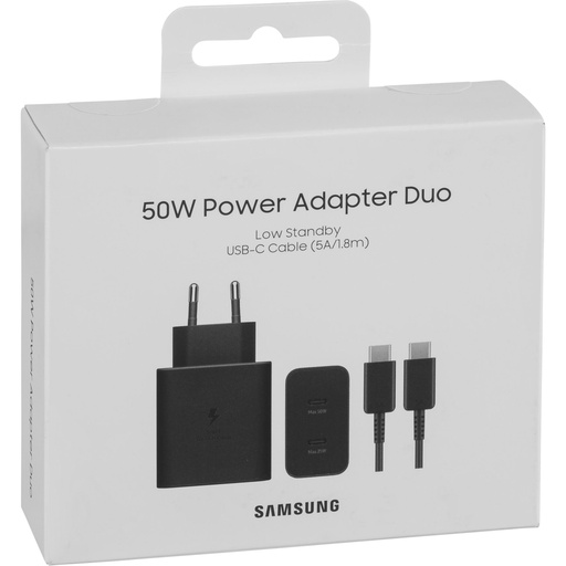[894000] Samsung Quick Charge Adapter Duo 50 Watt w. Data Cable EP-T5020X