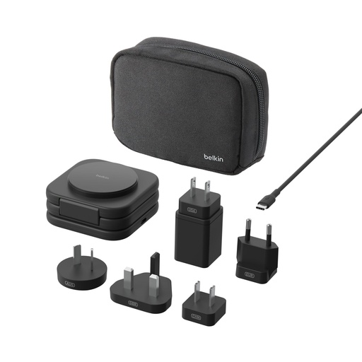 [124996] Belkin Boost Charge PRO Qi2 3in1 magn.trav.Char.+Tipps WIZ024hqBK