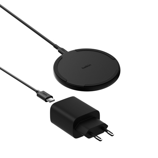 [166177] Belkin BOOST Charge Char.Pad 15W USB-C with Adapter.Bl.WIA012kqBK