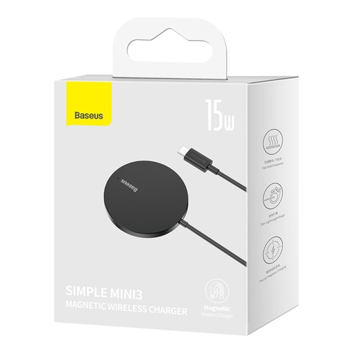 [172001] Baseus Simple Mini3 Wireless Charger 15W Schwarz