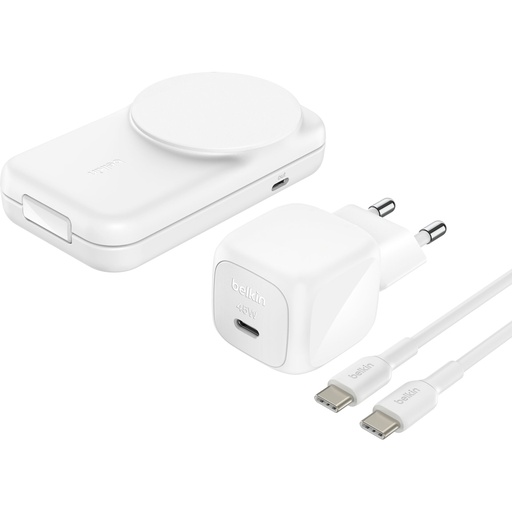 [190348] Belkin UltraCharge 25W Qi2 magn. 2-in-1 Lad.klappb.ws. WIZ038kqWH