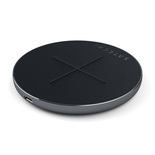 [420492] Satechi Aluminum PD & QC Wireless Charger space gray