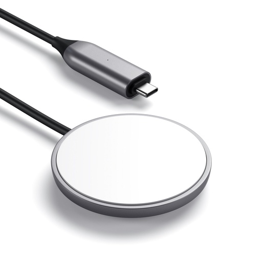 [610073] Satechi Magnetic Wireless Charging Cable space gray