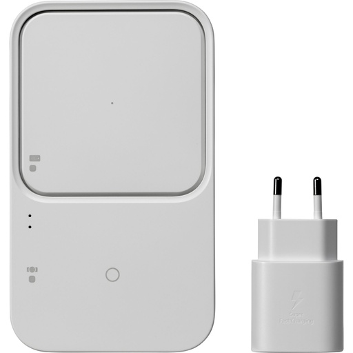 [861639] Samsung Wireless Charger Duo with Adapter EP-P5400T, White