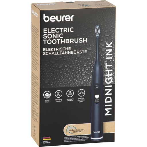 [204082] Beurer SC 50 midnight ink Schallzahnbürste Green Planet