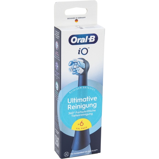 [182592] Oral-B iO Aufsteckbürsten Ultimative Reinigung BLACK 6er