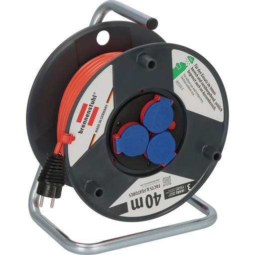 [112158] Brennenstuhl Cable Drum Garant 290 40m H05VV-F3G1.5