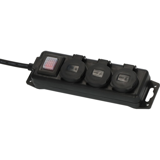 [112473] Brennenstuhl Power Distributor 3-way 2m H07RN-F3G1.5