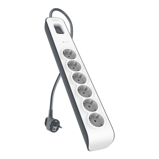 [139857] Belkin Surge Prot.Strip 6 outlet 2 Meter power cord BSV603vf2M-V2