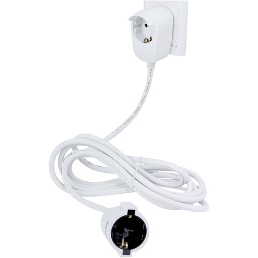 [504961] REV SchuKo Extension 3m white Powersplit