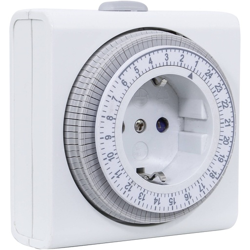 [504968] REV timer compact analog  white