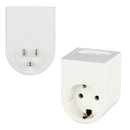 [608722] REV Travel Plug Traveler USA white