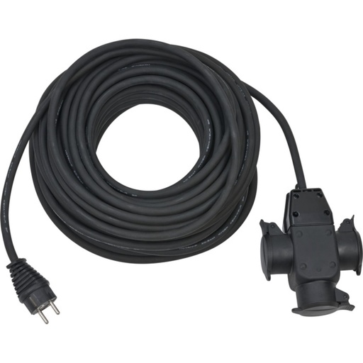[673941] Brennenstuhl Extension Cable 25m H07RN-F3G1,5 black IP44