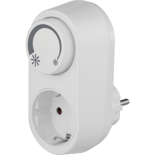 [891067] REV Adapter Plug with integr. LED-Dimmer,white EMD201 20270112