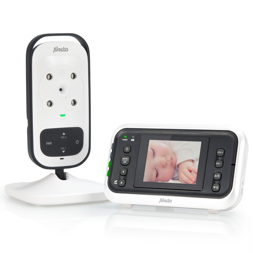[143014] Alecto Baby monitor w.camera and 2.4inch color display white/anth