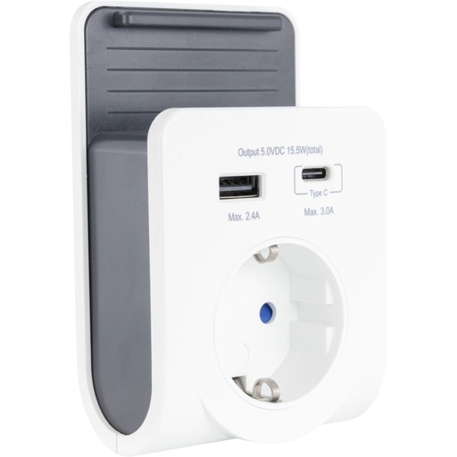[139997] REV USB Ladegerät mit 240V Steck Dose plus USB-A&C     0020770112