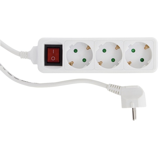 [463778] REV Socket line 3-fold 1,4 m white w. switch
