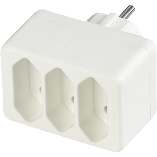 [463876] REV Euro-Dreifold Plug white