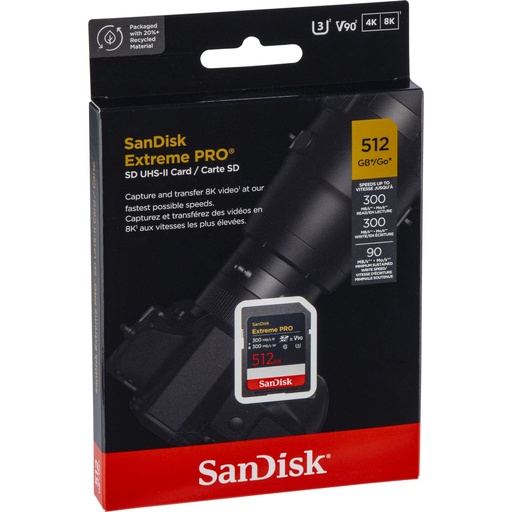 [174745] SanDisk ExtremePRO SDXCV90 512GB 300MB UHS-II  SDSDXDM-512G-GN4IN