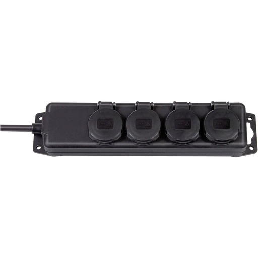 [543377] Brennenstuhl Extension Lead 4-fold black 2m