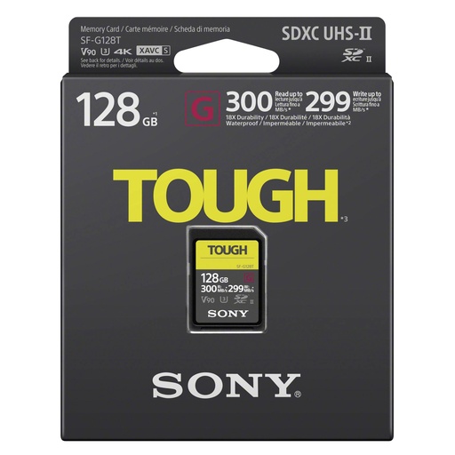 [403377] Sony SDXC G Tough series   128GB UHS-II Class 10 U3 V90