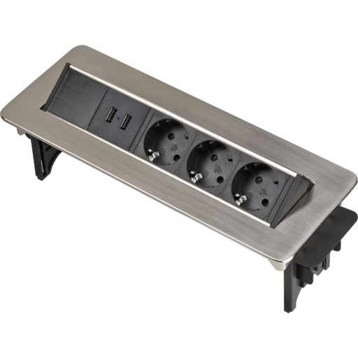 [673983] Brennenstuhl Indesk Power 3-way + 2x USB
