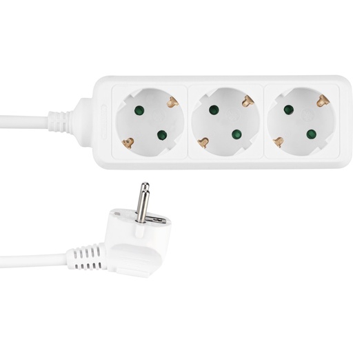 [754525] REV Outlet Strip 3-fold Standard 5m white