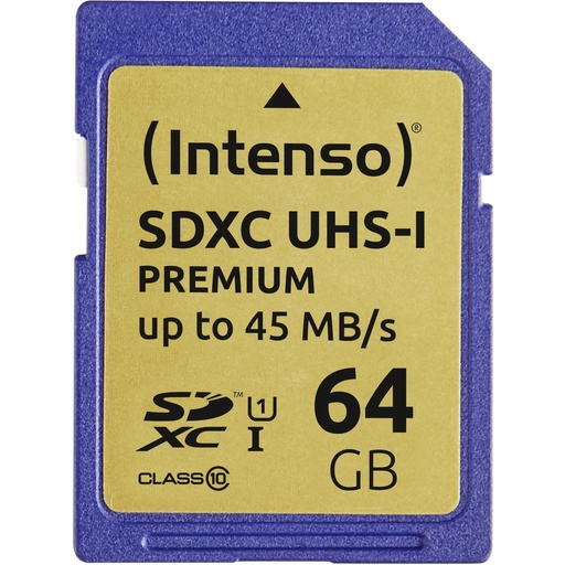 [478263] Intenso SDXC Card           64GB Class 10 UHS-I Premium