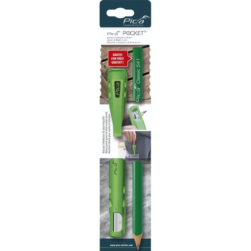 [798996] Pica Pocket with 1 Stone Carvers Pencil 24cm