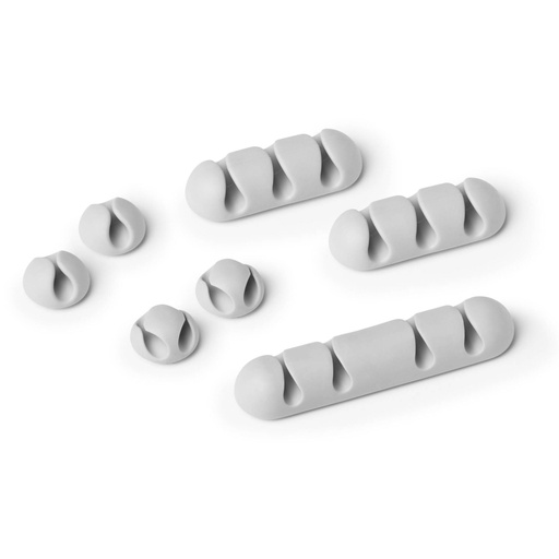 [669685] Durable Cavoline Clip Mix 504110 self-adh. Cable Clips grey 7pcs