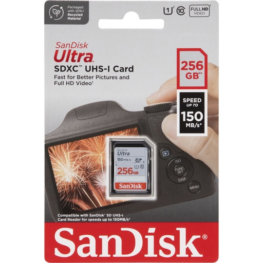 [751865] SanDisk Ultra SDXC UHS-I   256GB 150MB/s       SDSDUNC-256G-GN6IN