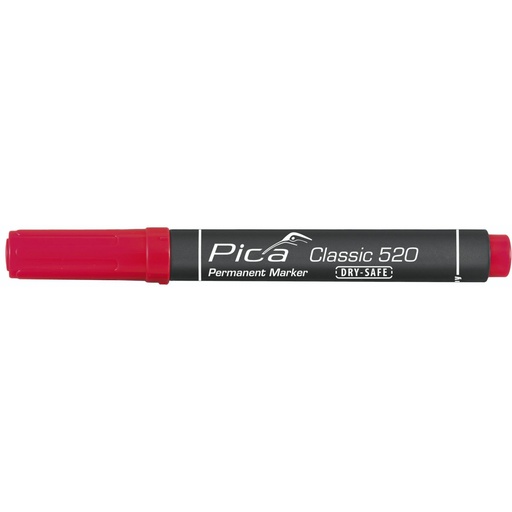 [799038] Pica Permanent Marker 1-4mm, Round Tip, red
