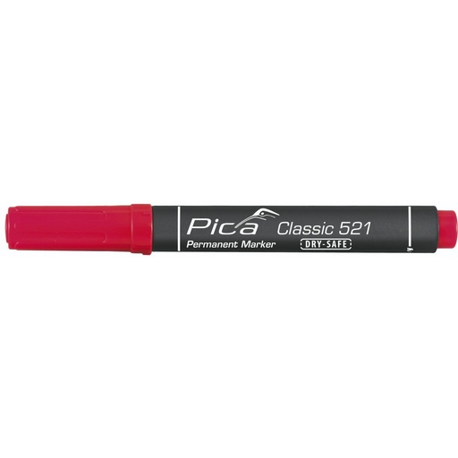 [799087] Pica Permanentmarker 2-6mm, Wedge Tip, red