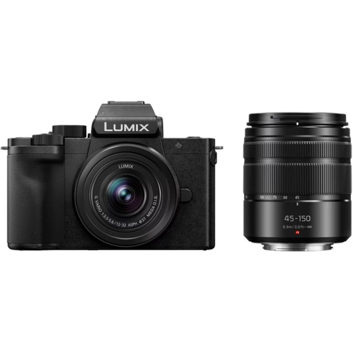 [853652] Panasonic Lumix DC-G100D black + H-FS 12-32 + H-FS 45-150 E