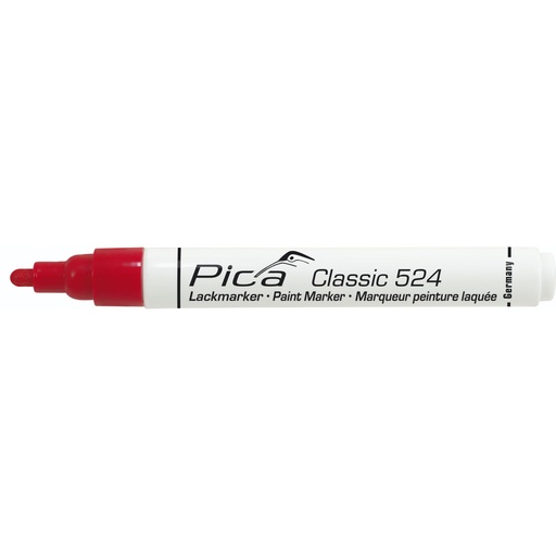[799199] Pica Classic Industrial Paint Marker, 2-4mm bullet tip, red