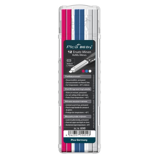[877781] Pica BIG DRY Refills Civil Engineering assorted