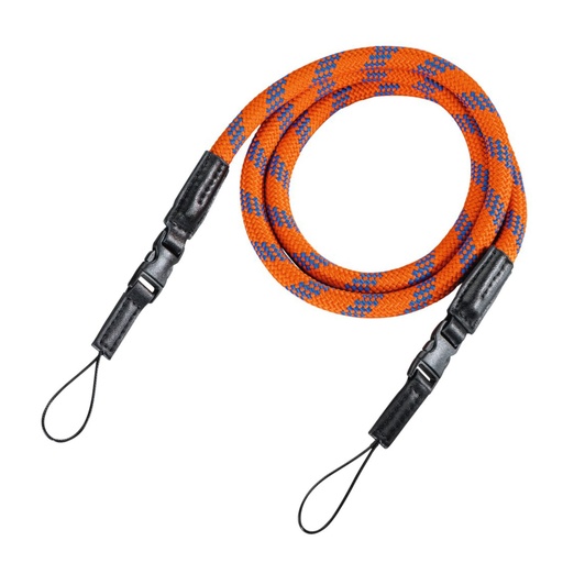 [895246] Hama Camera Strap  Braid 120 orange/blue