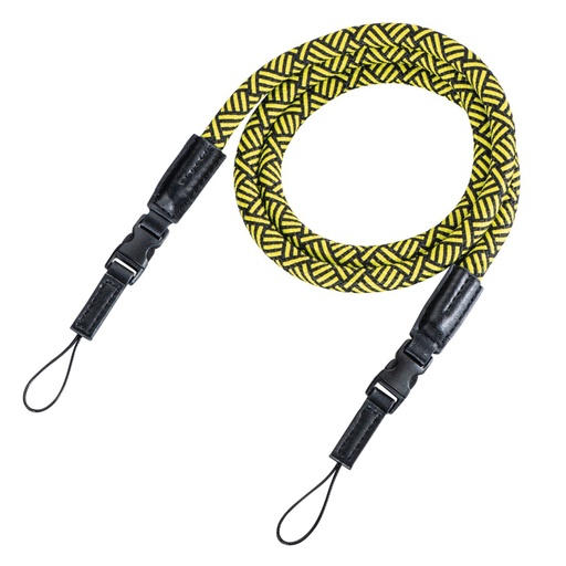 [895253] Hama Camera Strap  Braid 120 black/yellow