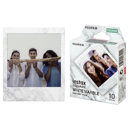 [536244] 1 Fujifilm instax Square Film white marble
