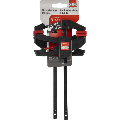 [672982] BESSEY  2 x One-handed Clamp EZS 110/40