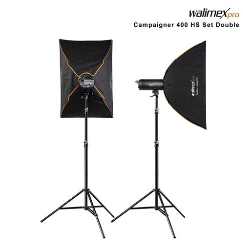 [811687] walimex pro Campaigner 400 HS Set Double