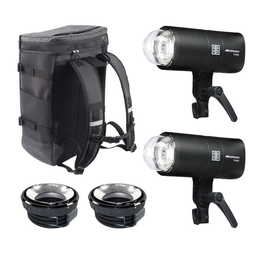 [827038] Elinchrom THREE Off Camera Flash DUAL Kit